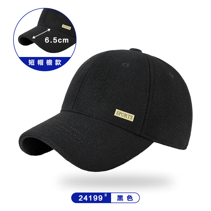 Autumn & Winter Wool Tweed Velvet Peaked Hats