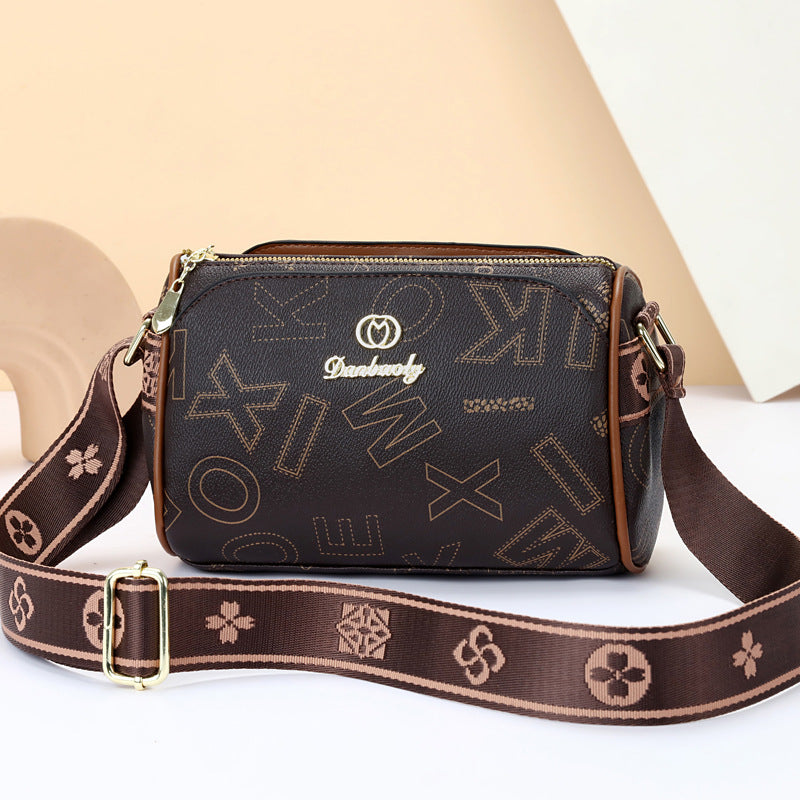 Soft Leather Wide Shoulder Strap