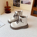 New Girls Martin Boots  British Style Mid-Leg Leather Boots