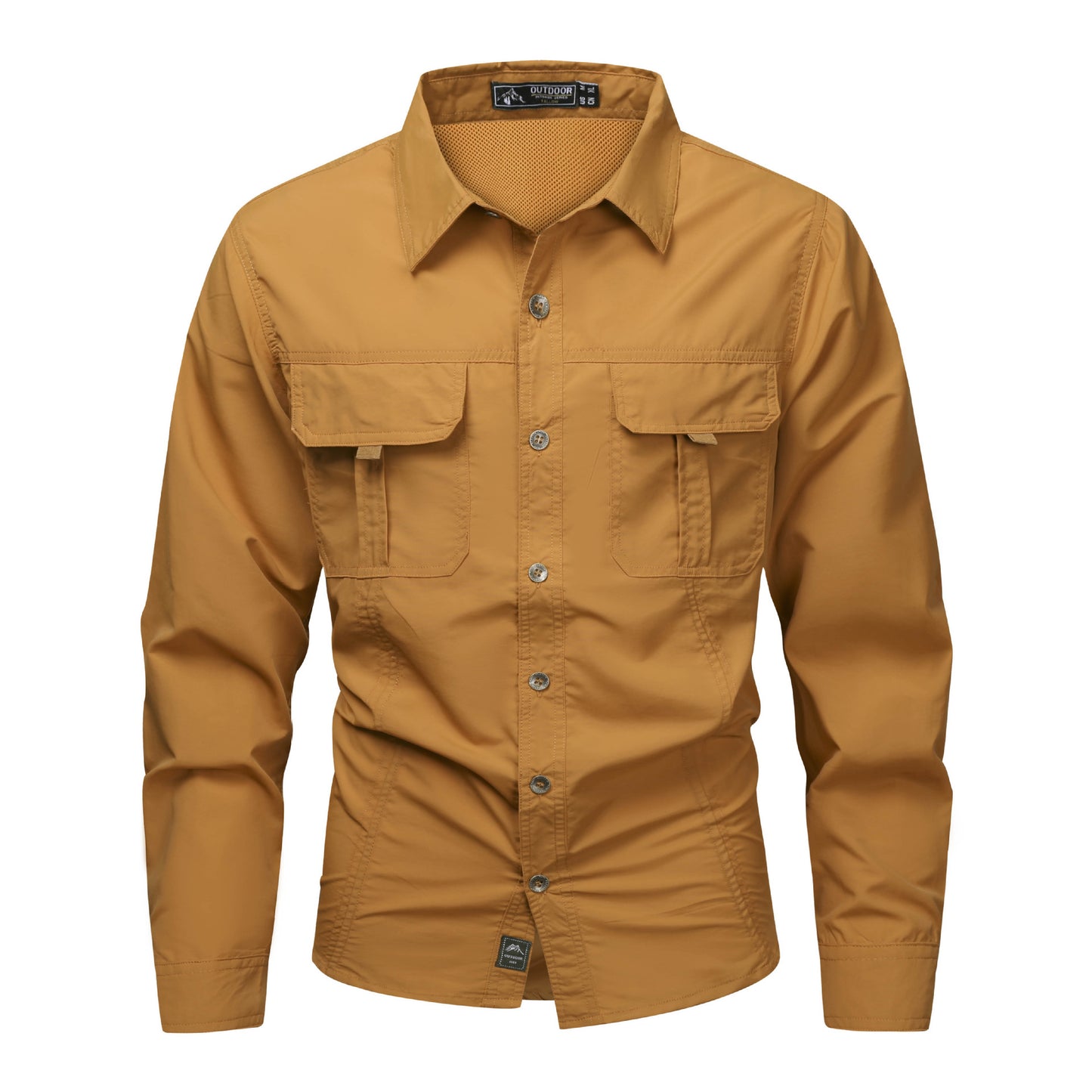 Mens Spring & Summer Quick-Dry Long-Sleeve Outdoor Shirt
