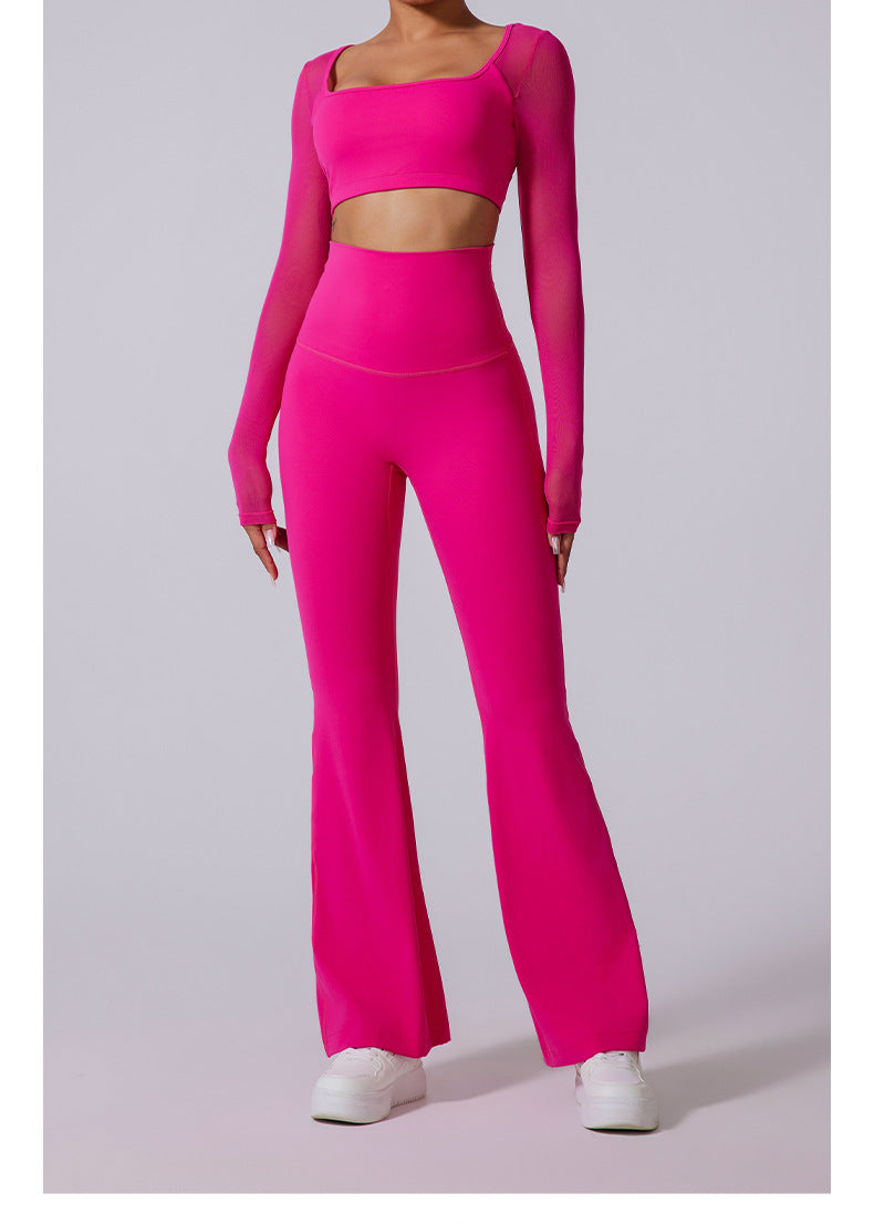 High-Waist Flared Yoga Pants