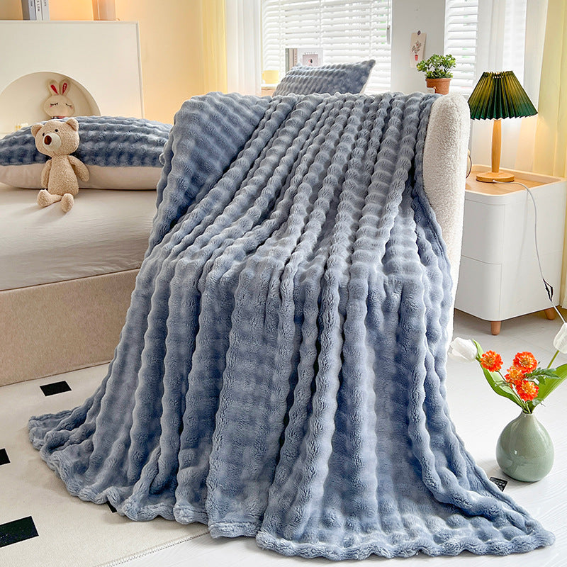 Bubble Velvet Throw Blanket