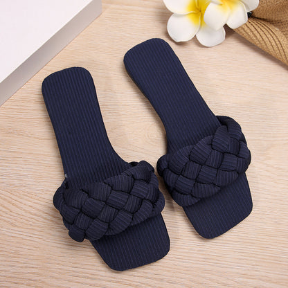 Woven belt light wear sandals