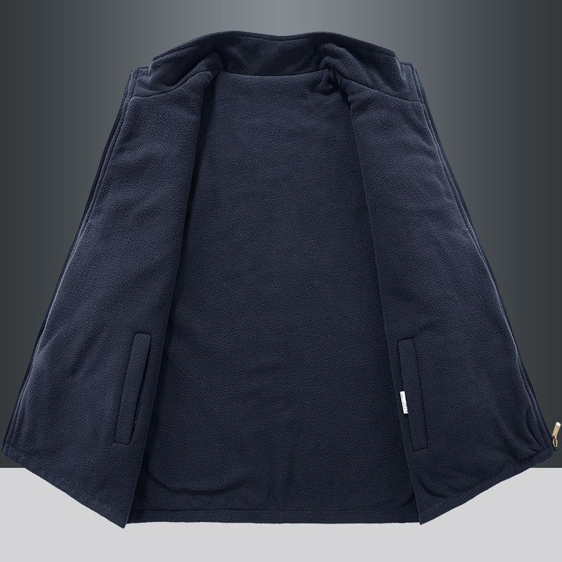 Polar Fleece Vest  Double-Sided Outdoor Sports Sleeveless Jacket