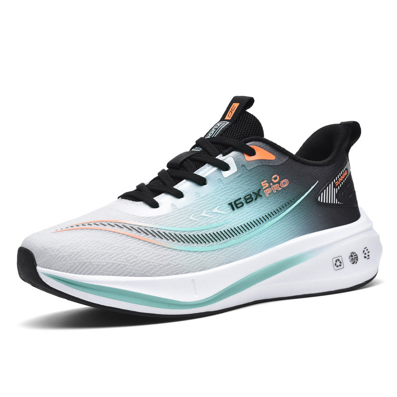 Men's Breathable Mesh Running Sneakers – Soft Sole Korean Style Sports Shoes