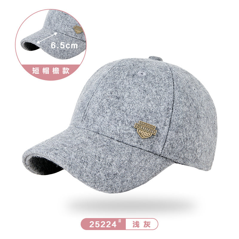 Autumn & Winter Wool Tweed Velvet Peaked Hats