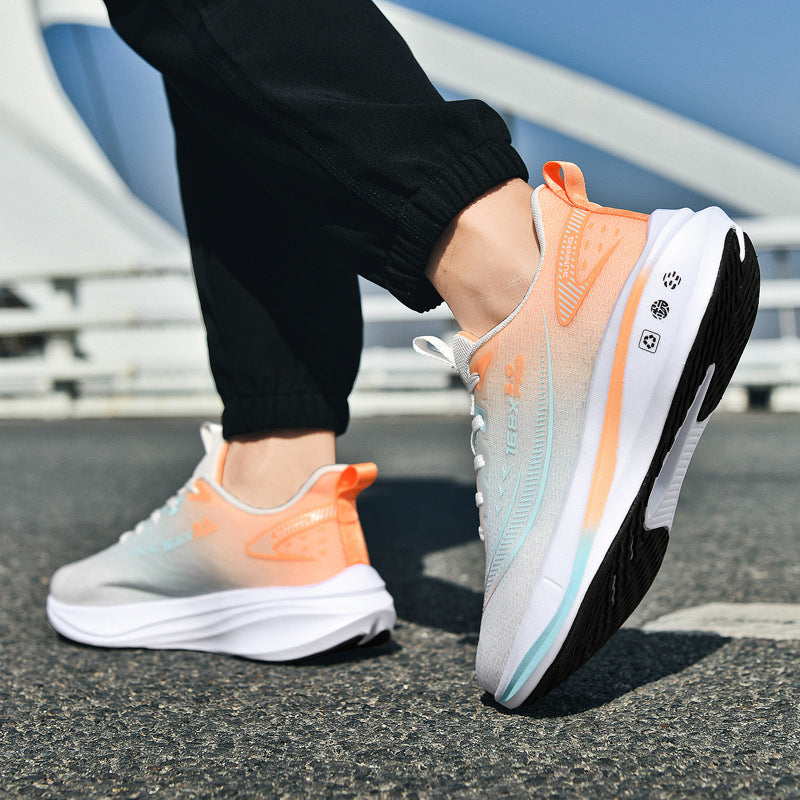 Men's Breathable Mesh Running Sneakers – Soft Sole Korean Style Sports Shoes