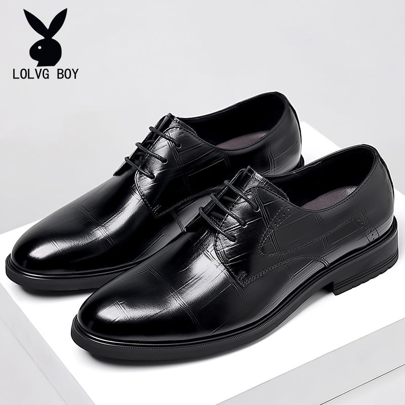 Breathable Soft Sole, Height-Boosting British Style Wedding & Business Shoes