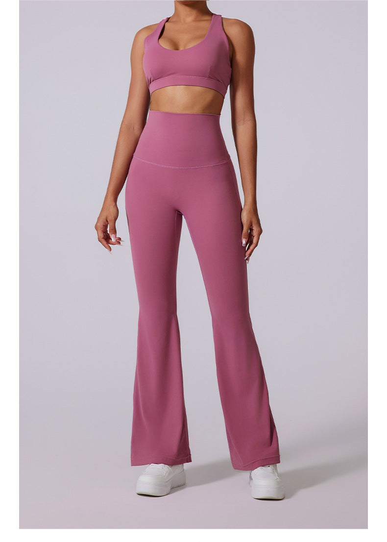 High-Waist Flared Yoga Pants