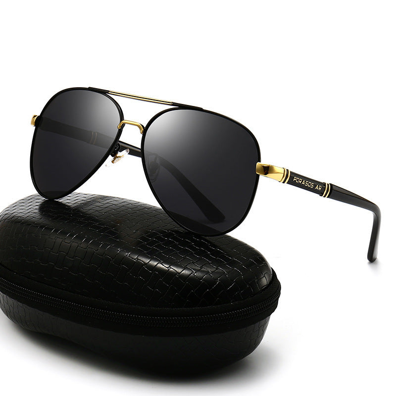 New Polarized Sunglasses Men's Metal Sunglasses Toad Glasses Driving Mirror