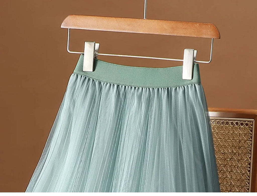 Ombre Mesh Skirt