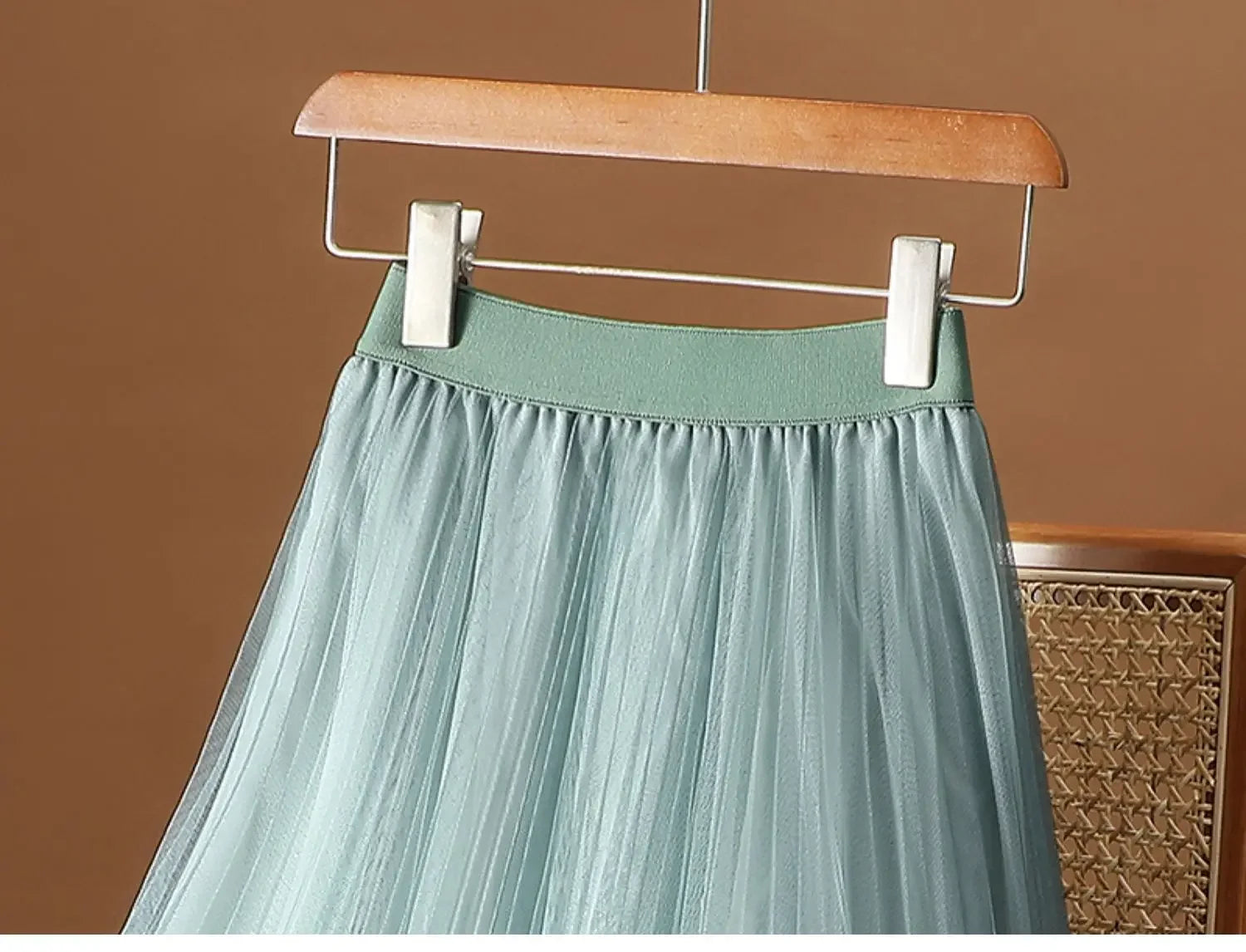 Ombre Mesh Skirt