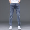 Men’s High-End Washed Slim-Fit Jeans – Spring Trend Straight-Leg Casual Pants