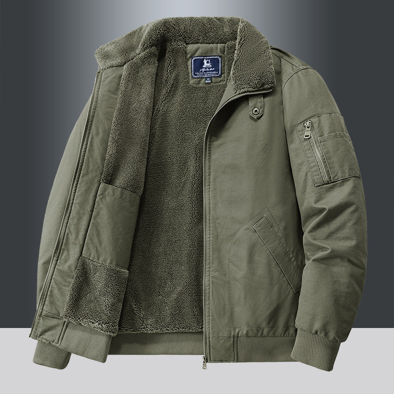 Men’s Winter Fleece Cargo Jacket