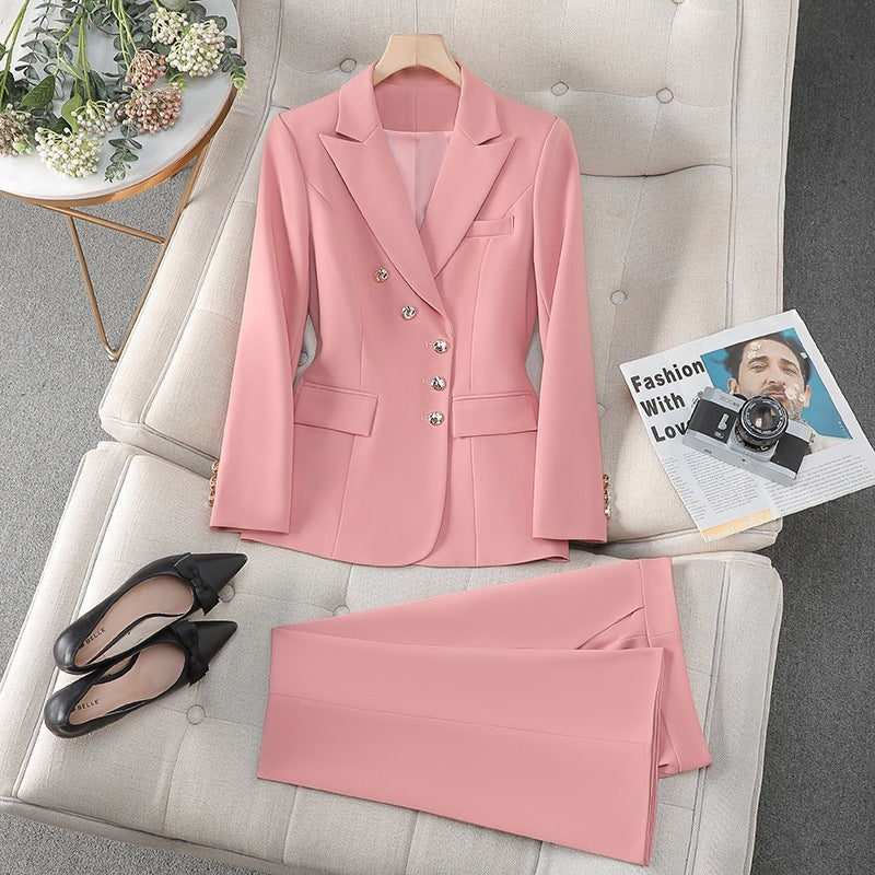 Womens 2-Piece Formal Trouser Suit Set