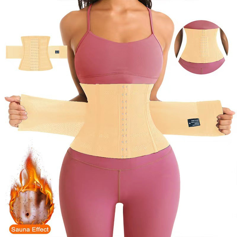 Breathable Waist Training Tights with Mesh Straps