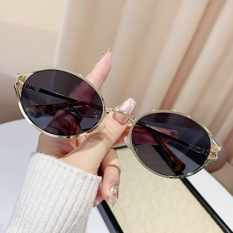 Oval Metal Sunglasses