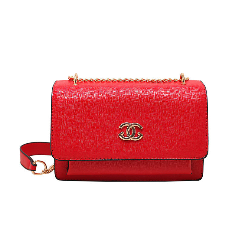Trendy Square Shoulder Bag with Chain Strap