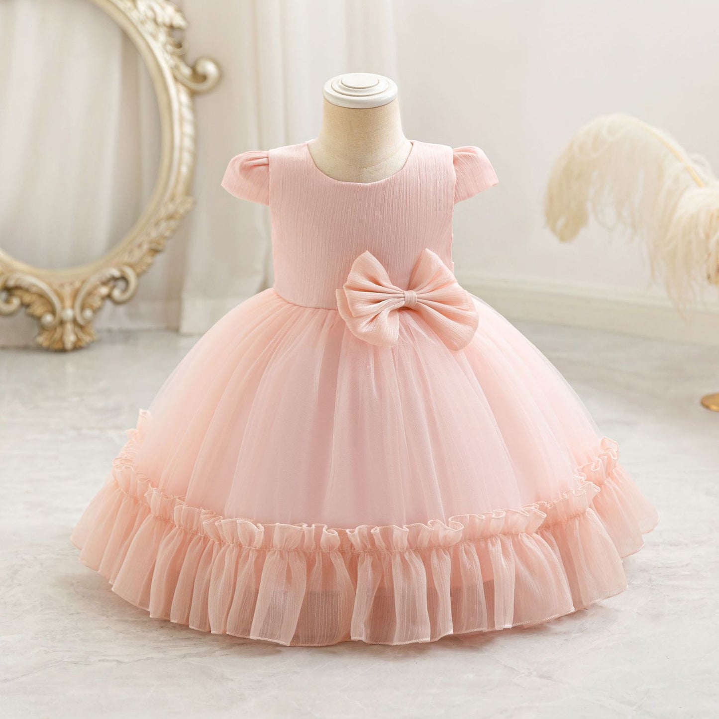 Sweetheart Ruffled Party Gown