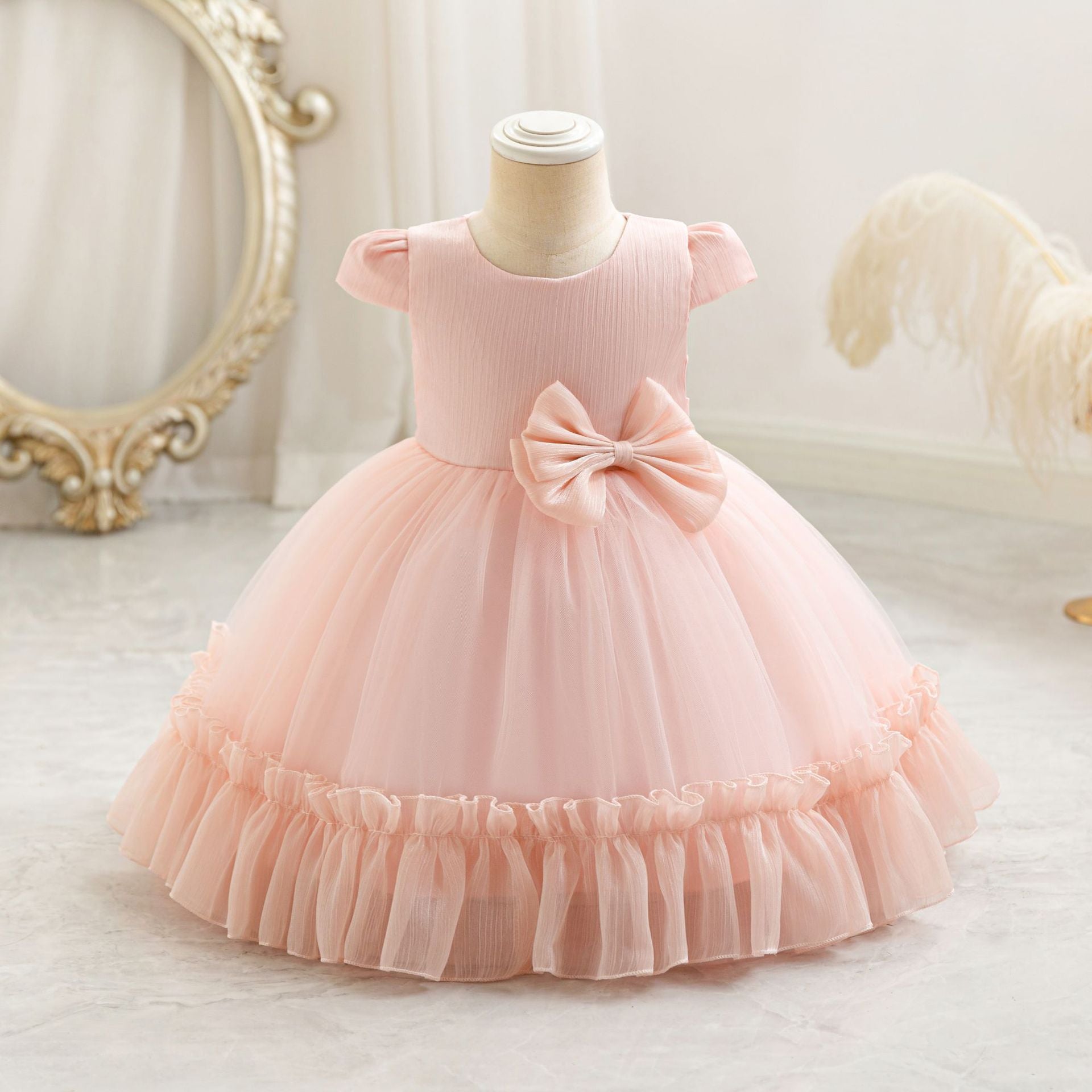 Sweetheart Ruffled Party Gown