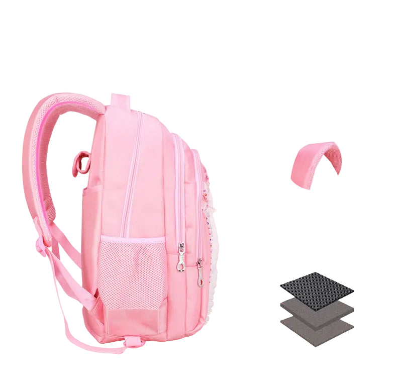 Pink Princess Trolley Backpack