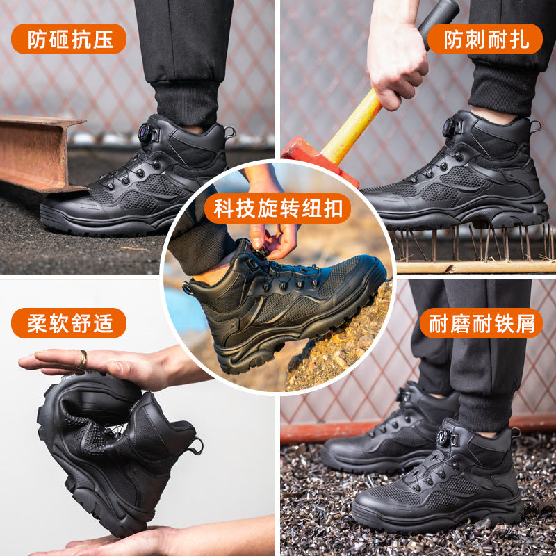 Smashing High-Top Safety Boots – Anti-Puncture & Wear-Resistant Work Shoes