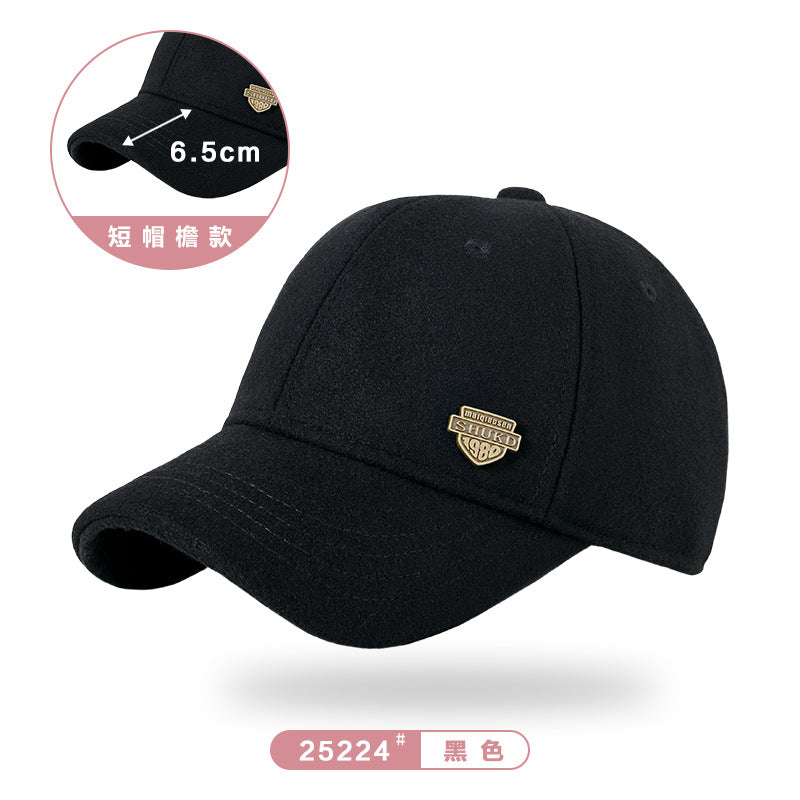 Autumn & Winter Wool Tweed Velvet Peaked Hats