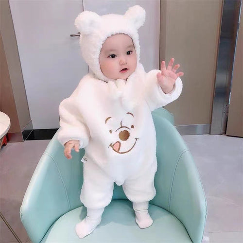 Adorable Winnie the Pooh Fleece Jumpsuit