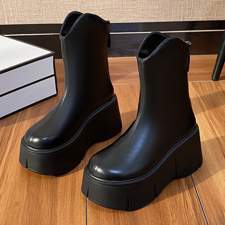 Chunky Heel Ankle Boots