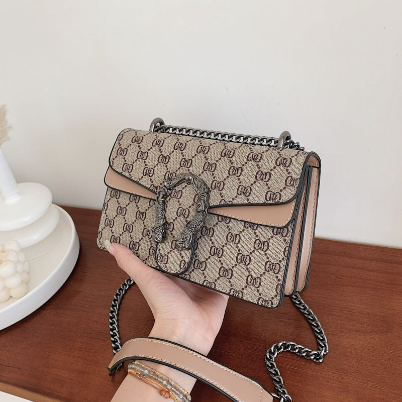 Retro Print Chain Bag