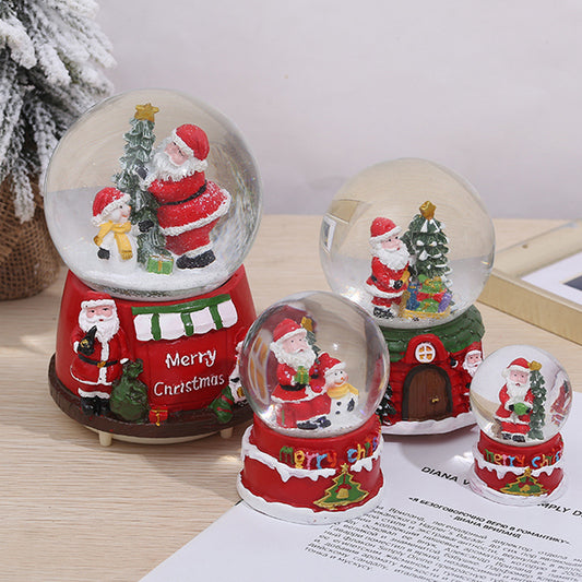 Musical Glow Crystal Ball Christmas Decoration