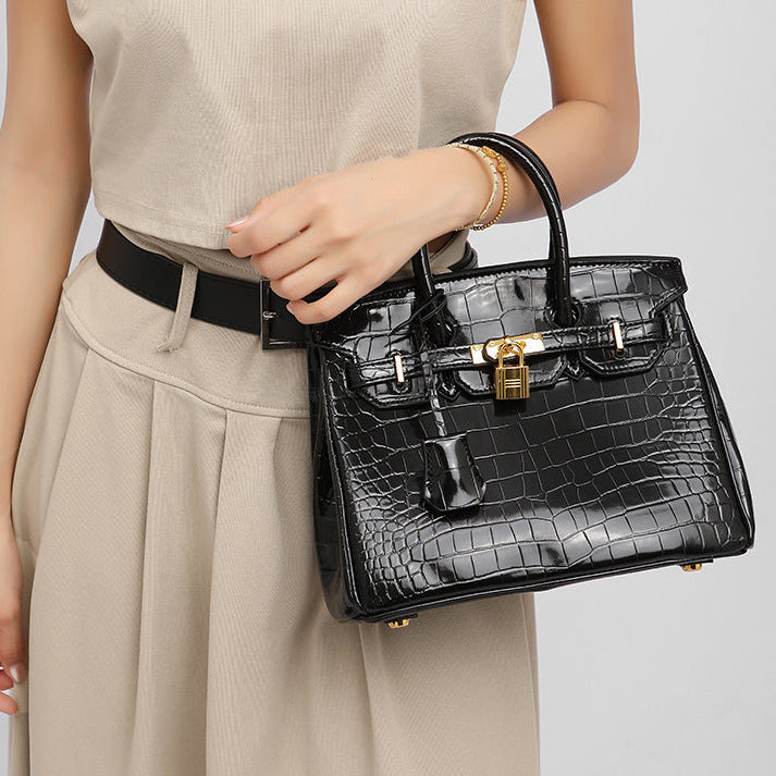 Victoria Crocodile Handbag