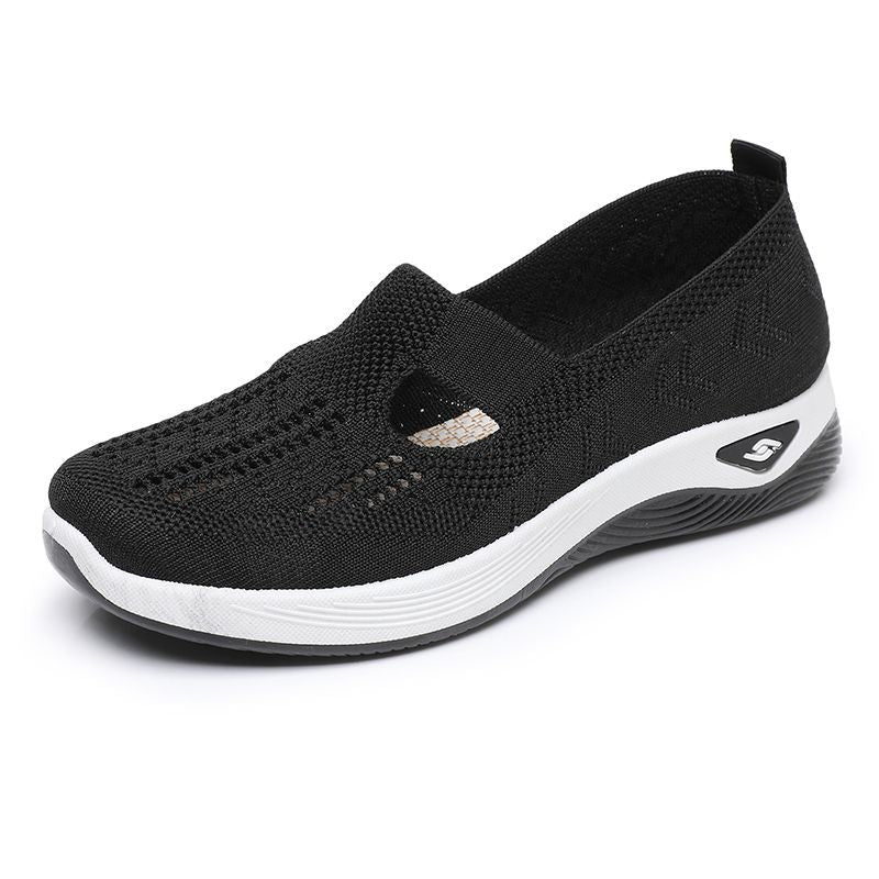 Old Beijing Women's Cloth Shoes  Breathable Mesh, Soft Sole, Anti-Slip