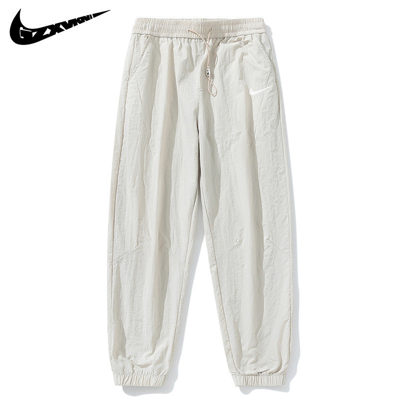 Summer Men's Ice Silk Thin Sweatpants