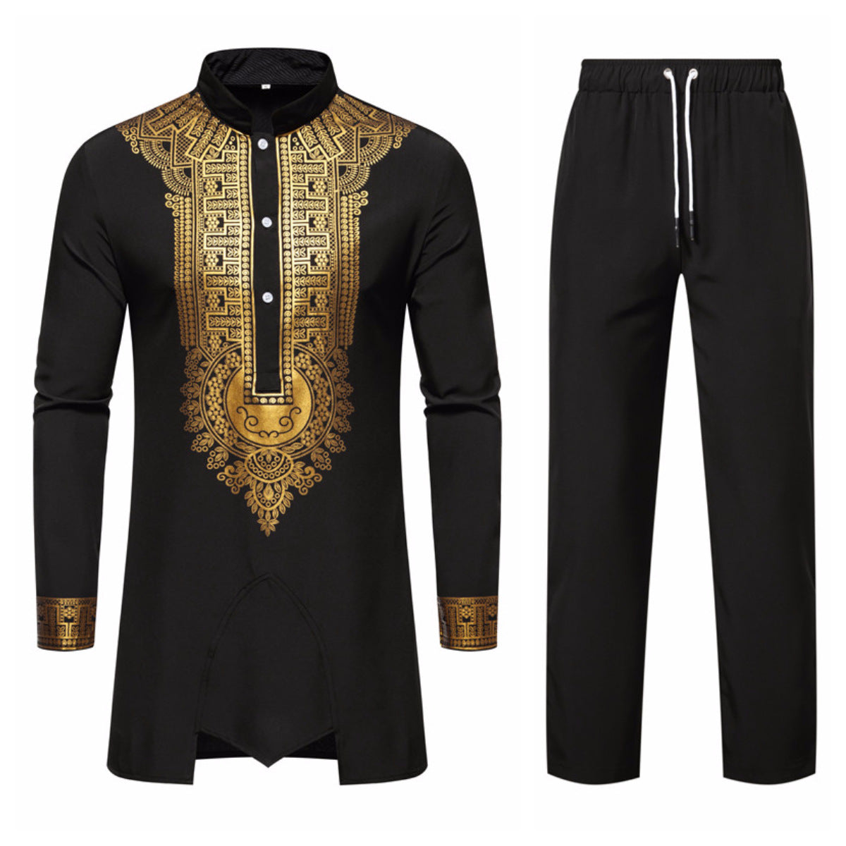 Men's 2-Piece Bronzing Robe Set – Addis Outfits