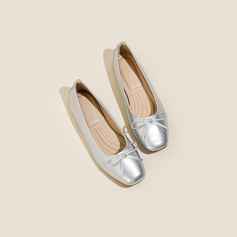 French Square Toe Ballet Flats (On Hand)