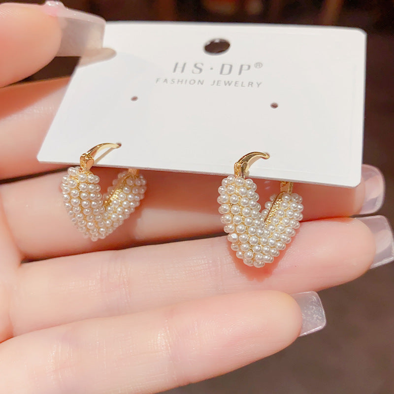 Light luxury, high-end fashion, niche design earrings