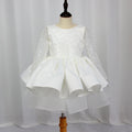 Long Sleeve Sequin & Tulle Princess Gown