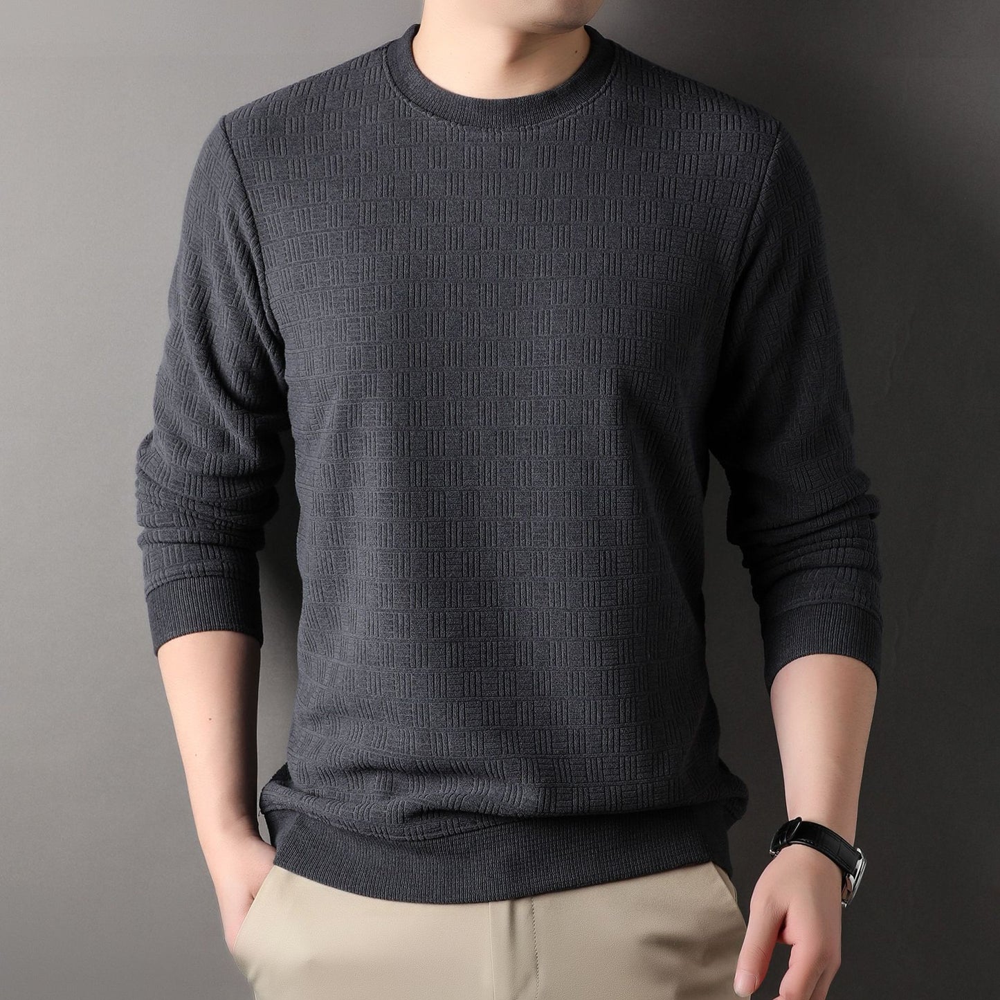 Textured Thermal Crewneck  Winter Edition