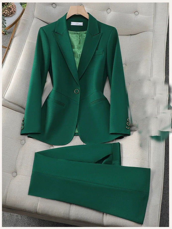 Womens 2-Piece Formal Trouser Suit Set