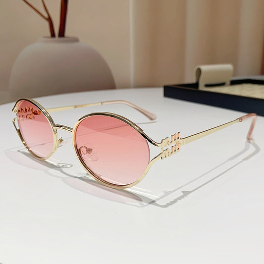 Oval Metal Sunglasses