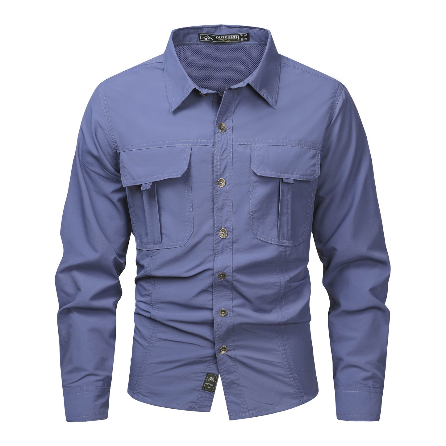 Mens Spring & Summer Quick-Dry Long-Sleeve Outdoor Shirt