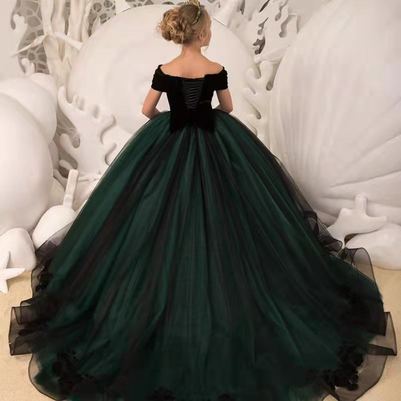 Radiant Emerald Princess Ball Gown