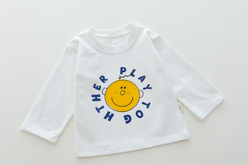 Diamond Print & Smiley Tee Set