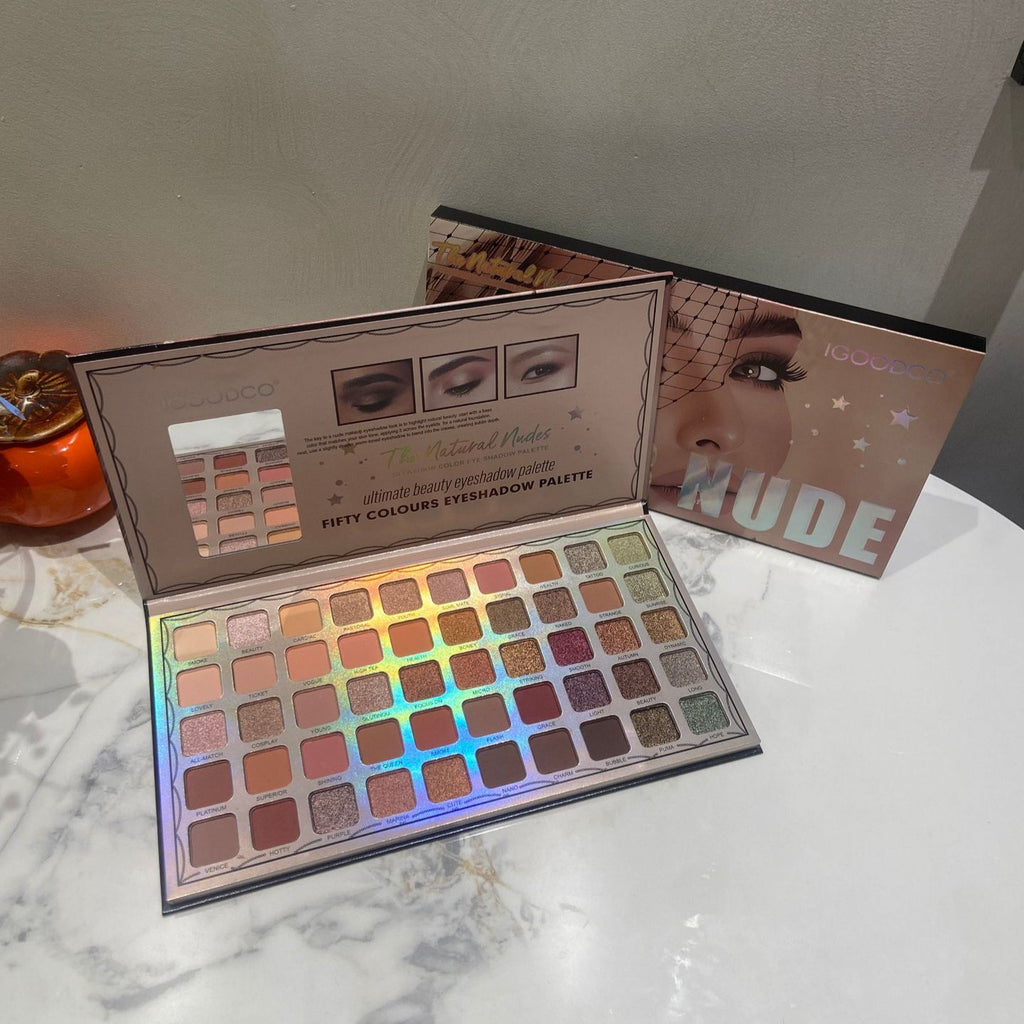 50 color eye shadow palette pearlescent: matte multi-color eye shadow palette makeup palette.