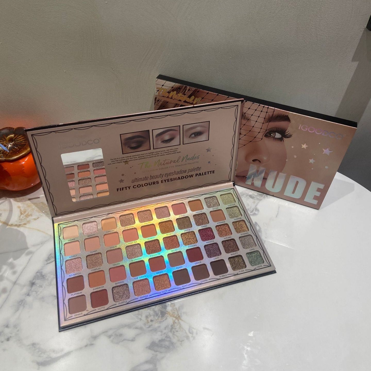 50 color eye shadow palette pearlescent: matte multi-color eye shadow palette makeup palette.