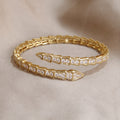 Serpent Splendor Crystal Coil Bangles