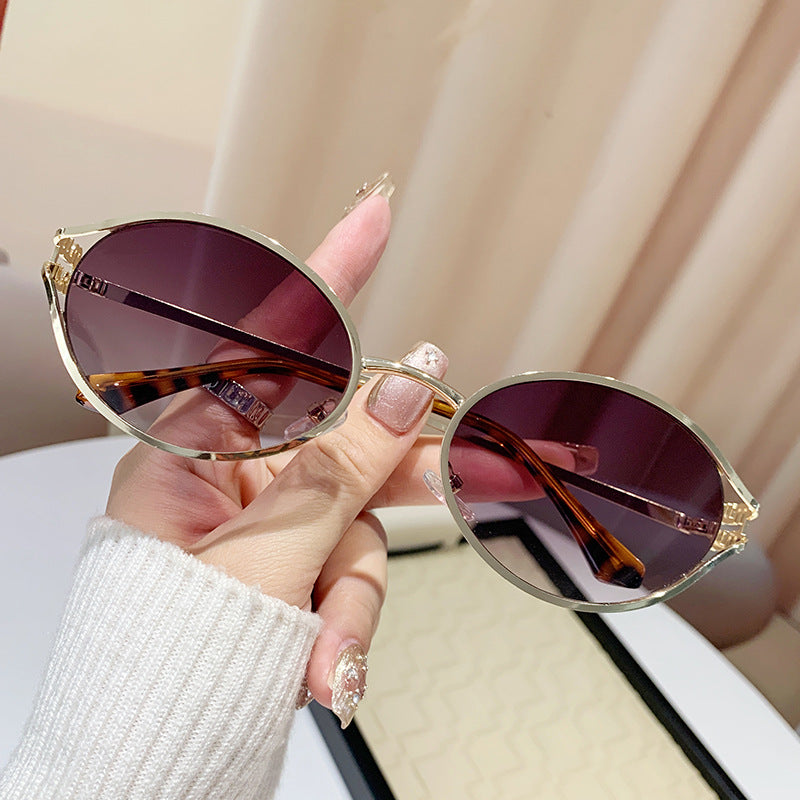 Oval Metal Sunglasses
