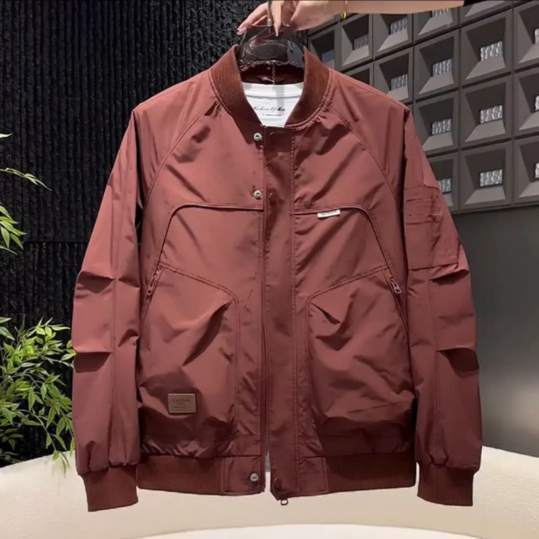 Mens Retro Bomber Baseball Jacket