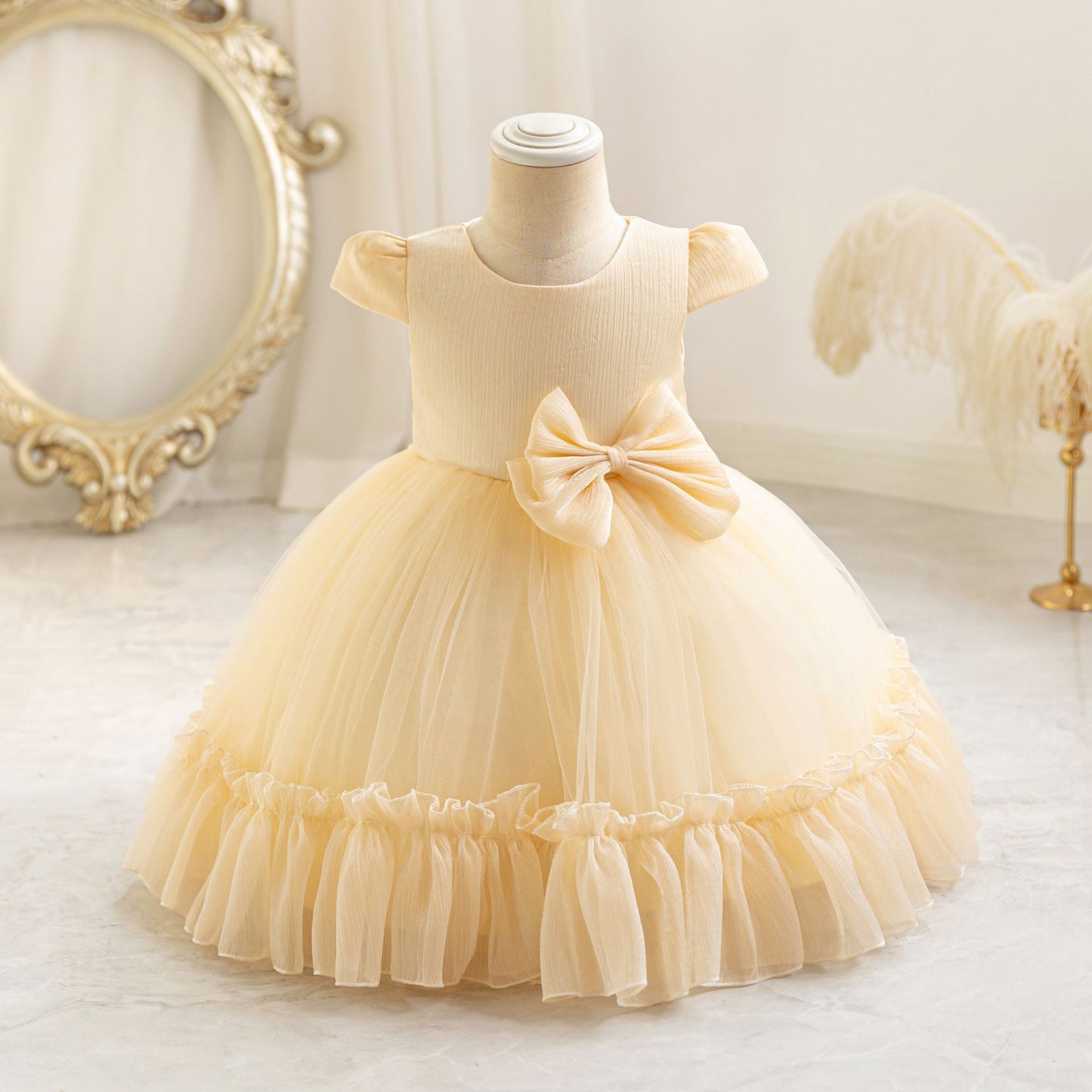 Sweetheart Ruffled Party Gown